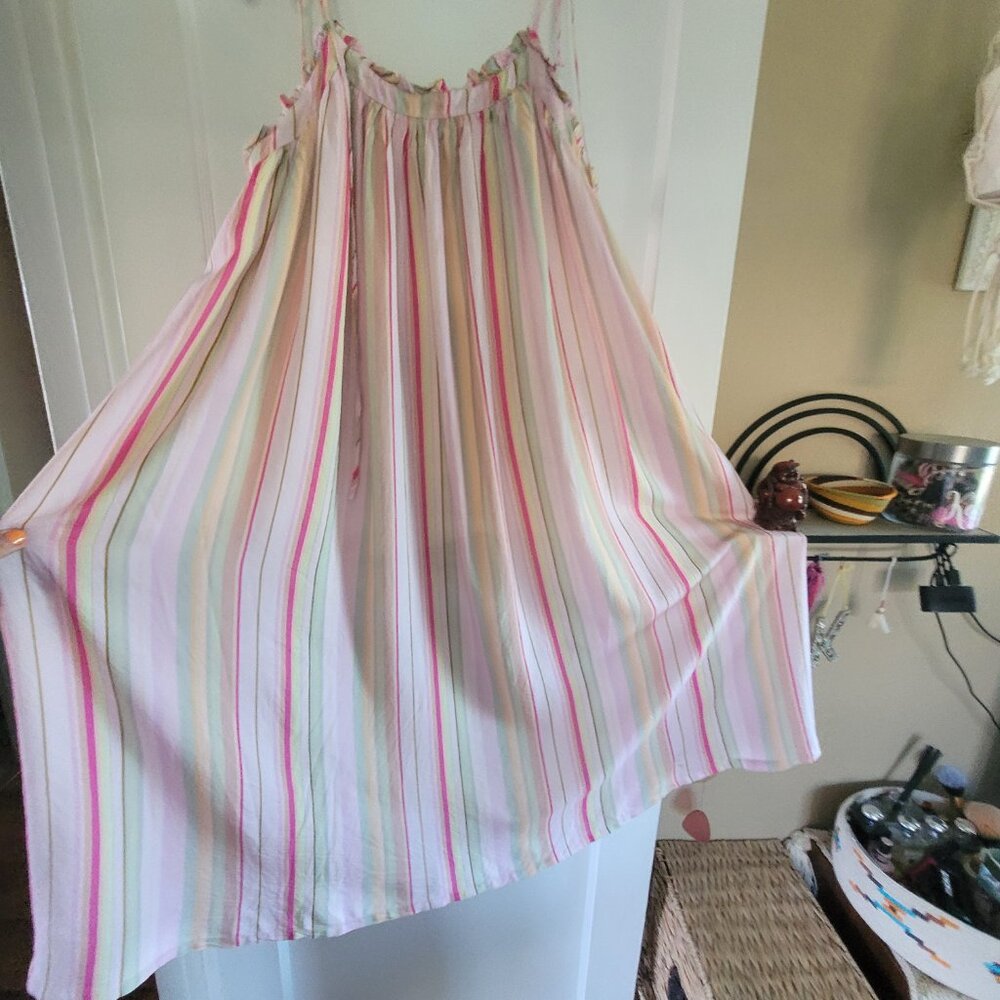 TULAROSA Striped Midi Dress Size S